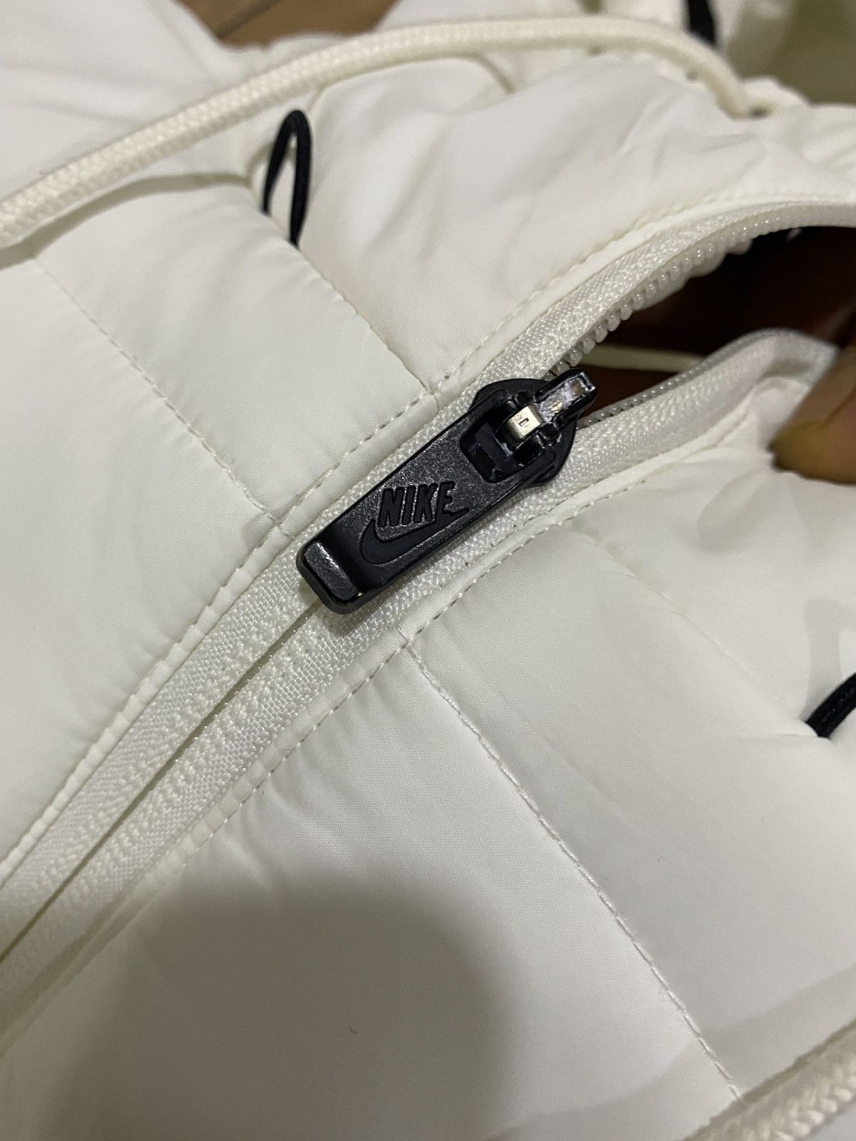 Nike Nike Sportswear White Hooded Puffer Jacket Size L Size L / US 10 / IT 46 - 7 Thumbnail