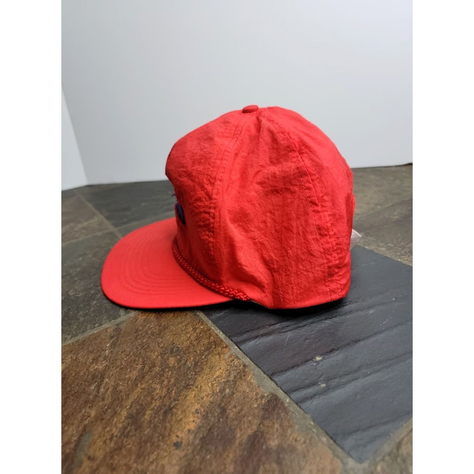 Roper VINTAGE Jim Beam Embroidered Snapback Red Rope Cap Hat Size ONE SIZE - 3 Thumbnail