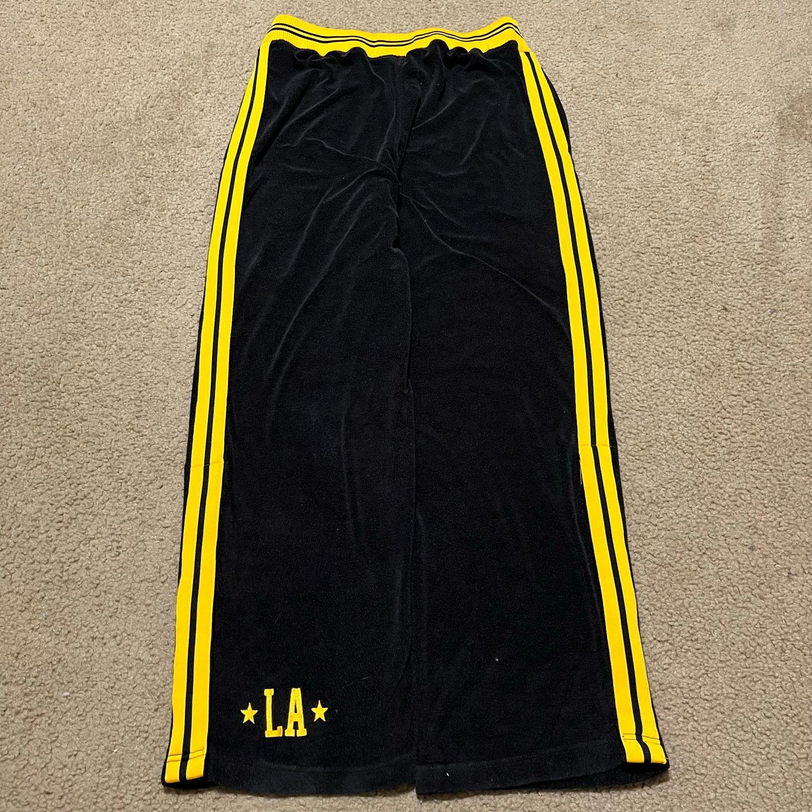 Nike Vtg Nike X Los Angeles Lakers '57 Black Rewind Warmup Pants Size US 33 - 2 Thumbnail