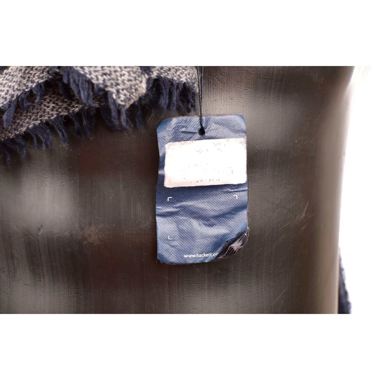 Hackett Hackett London Scarf Unisex OS Blue Viscose Wool Blend Made in Italy 10015488 188 cm x 53 cm Size ONE SIZE - 5 Thumbnail