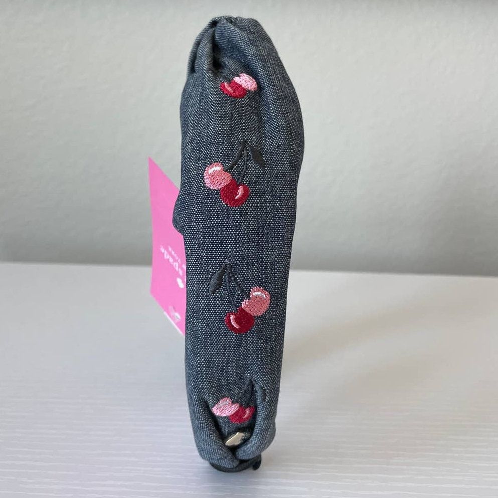Kate Spade Kate Spade Cherry Denim Twisted Headband One size Size ONE SIZE - 6 Thumbnail