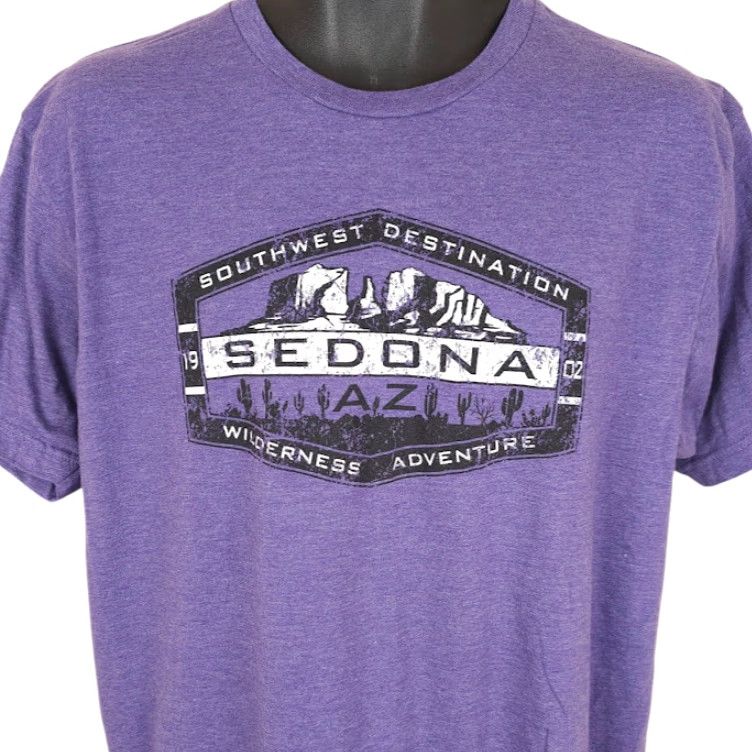 Tultex Sedona Arizona T Shirt Mens Size Large Purple Southwest Destination Souvenir Size US L / EU 52-54 / 3 - 2 Thumbnail