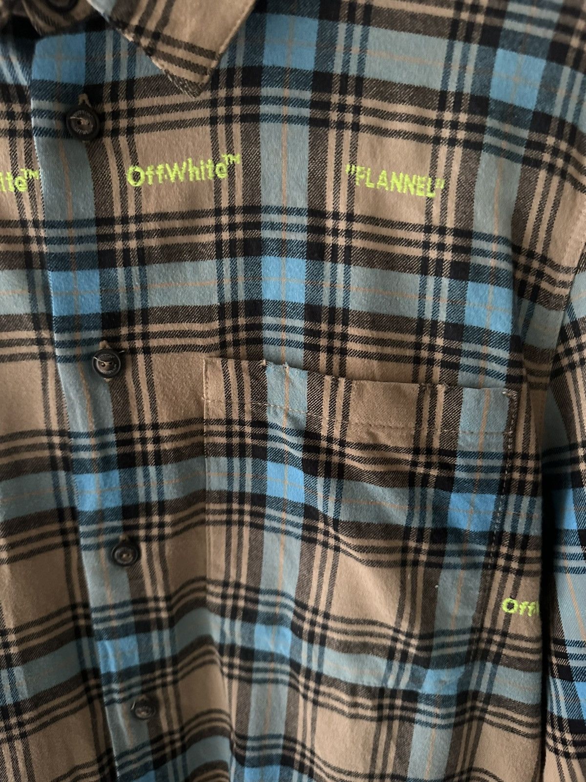 Off-White Off-White™ “FLANNEL” Checked Shirt - Size S Size US S / EU 44-46 / 1 - 4 Thumbnail