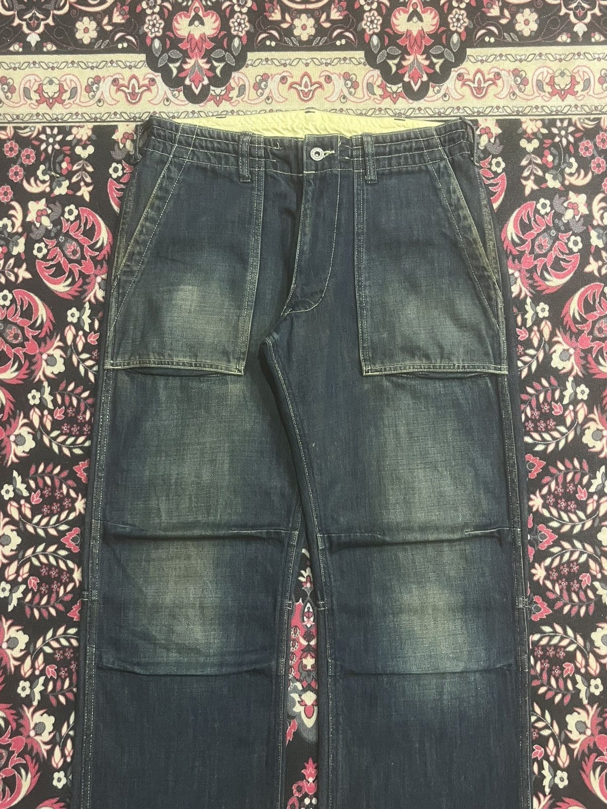 Japanese Brand Vintage Japanese Brand Raw-Tex Fatigue Jeans Pants Size US 30 / EU 46 - 3 Thumbnail