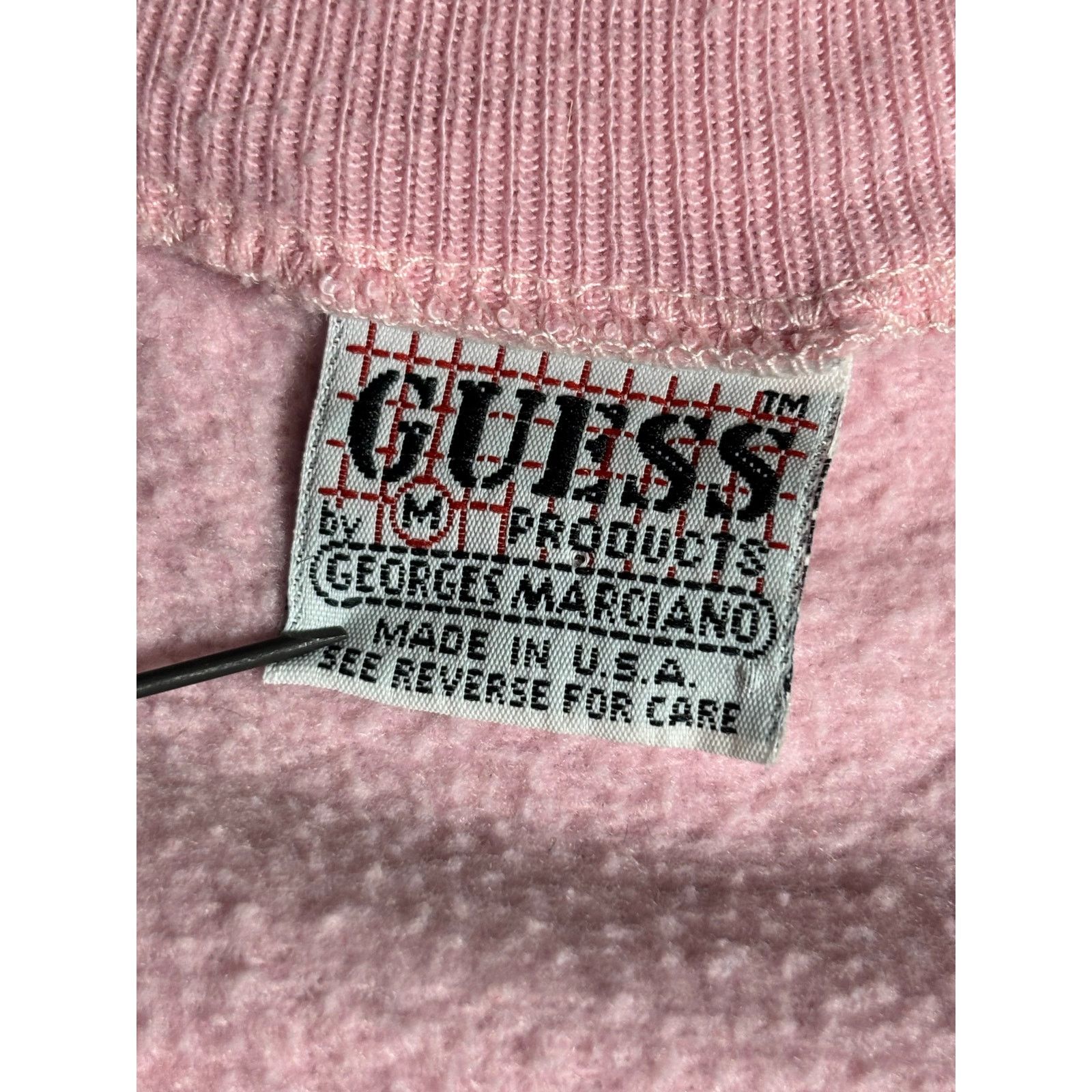 Guess Vintage Guess Diner Grill Pink Crewneck Sweatshirt USA Made Size L / US 10 / IT 46 - 7 Thumbnail