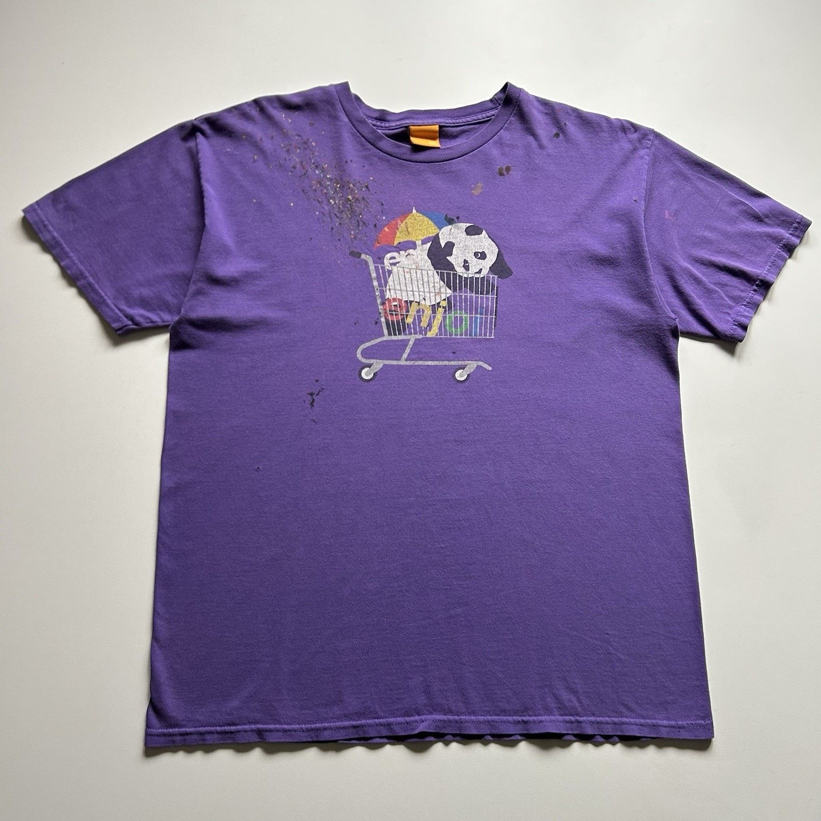 Enjoi × Vintage Vintage Enjoi Skateboards Shirt Large Paint Distressed Rare Size US L / EU 52-54 / 3 - 1 Thumbnail