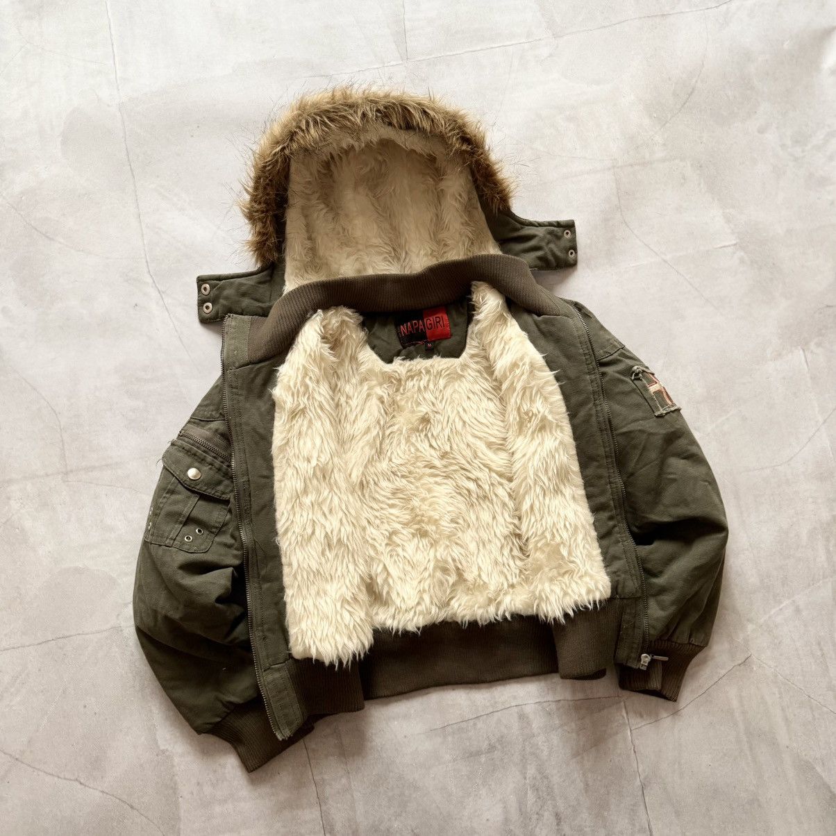 Hysteric Glamour × Undercover Military Crop Bomber Jacket Fur LGB If Six Was Nine Vibe Size M / US 6-8 / IT 42-44 - 10 Thumbnail