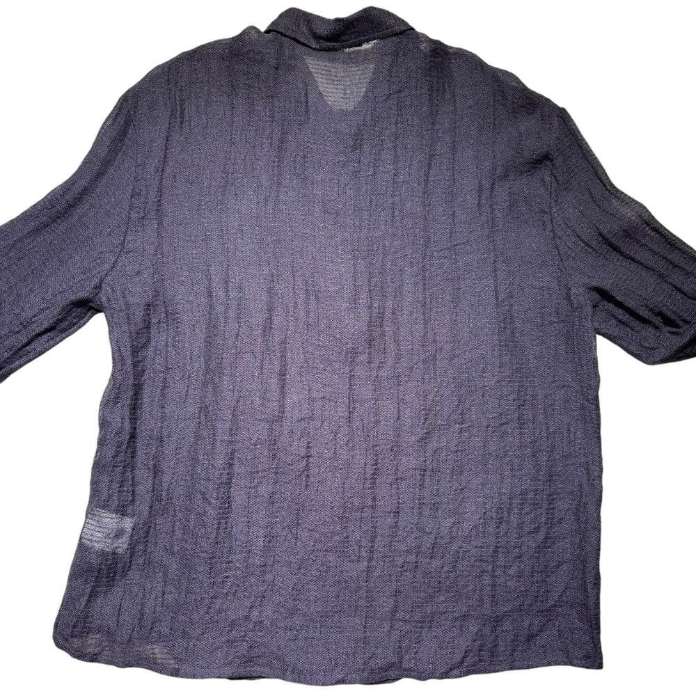 Zara NWT New Zara Gauze Long Sleeve Purple Shirt Size L Size US L / EU 52-54 / 3 - 3 Thumbnail