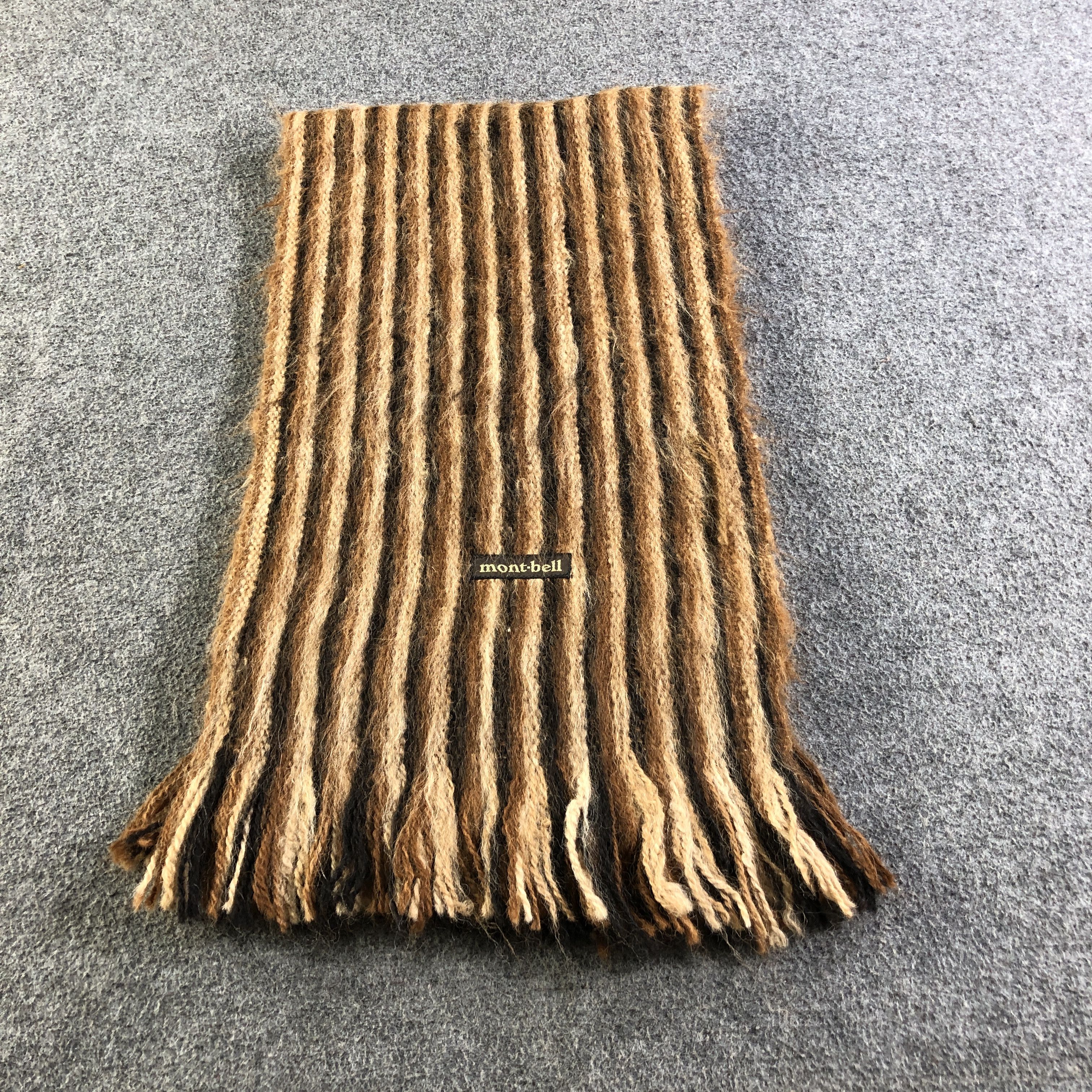 Montbell Montbell Striped Wool Scarf Muffler V2754 Size ONE SIZE - 1 Thumbnail