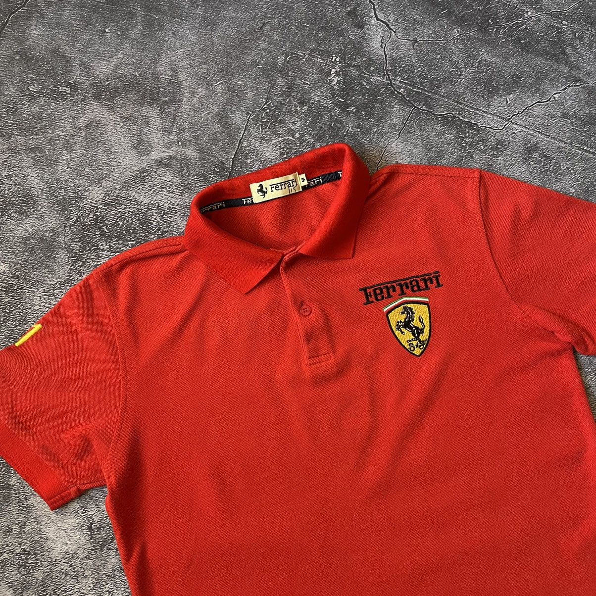 Ferrari Vintage Ferrari Polo Shirt Men’s Size L Big Logo Racing Size US M / EU 48-50 / 2 - 2 Thumbnail