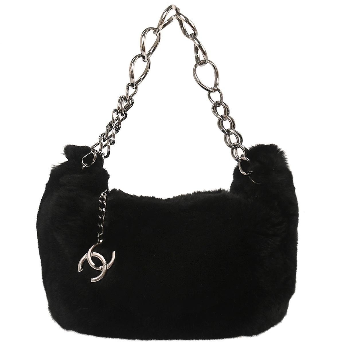 Chanel Chanel Chain Hobo Lapin Fur Size ONE SIZE - 1 Thumbnail