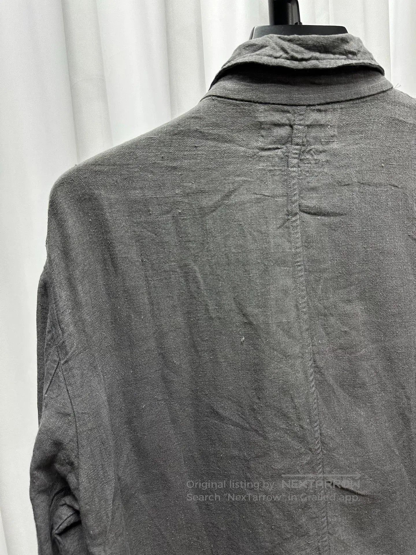 Comme des Garcons SHIRT Comme des Garcons Gray Linen Jacket. Size US M / EU 48-50 / 2 - 6 Thumbnail