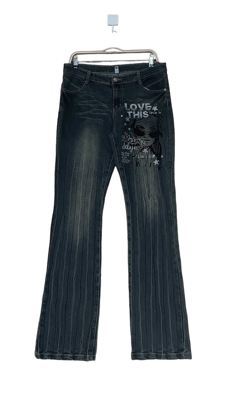Vintage Japanese Brand Just Me Flared Jeans 1990s