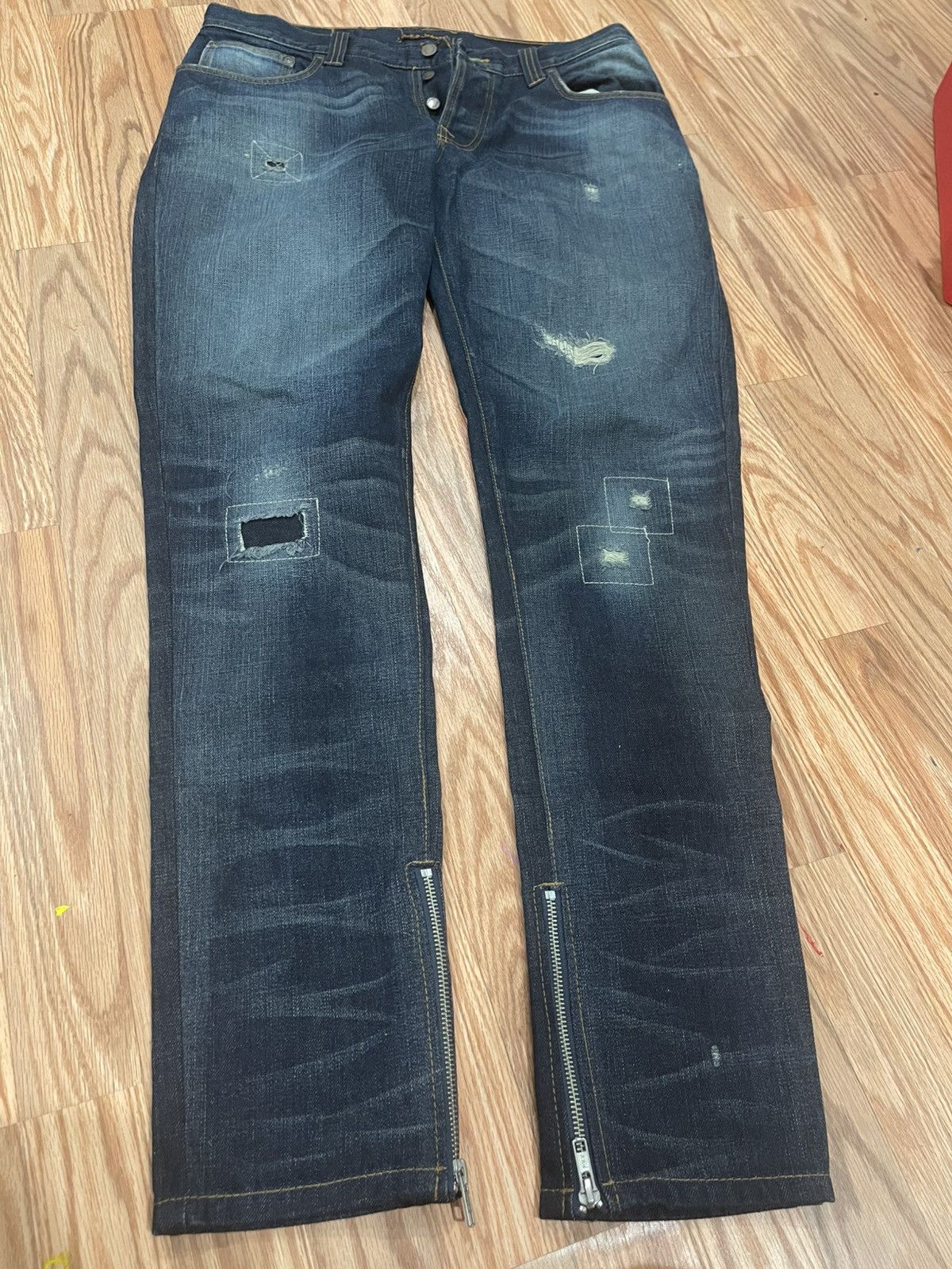 Nudie Jeans Biker Limited Grim Tim Nudie Jeans size 36 x 34 zipperd Size US 36 / EU 52 - 1 Thumbnail