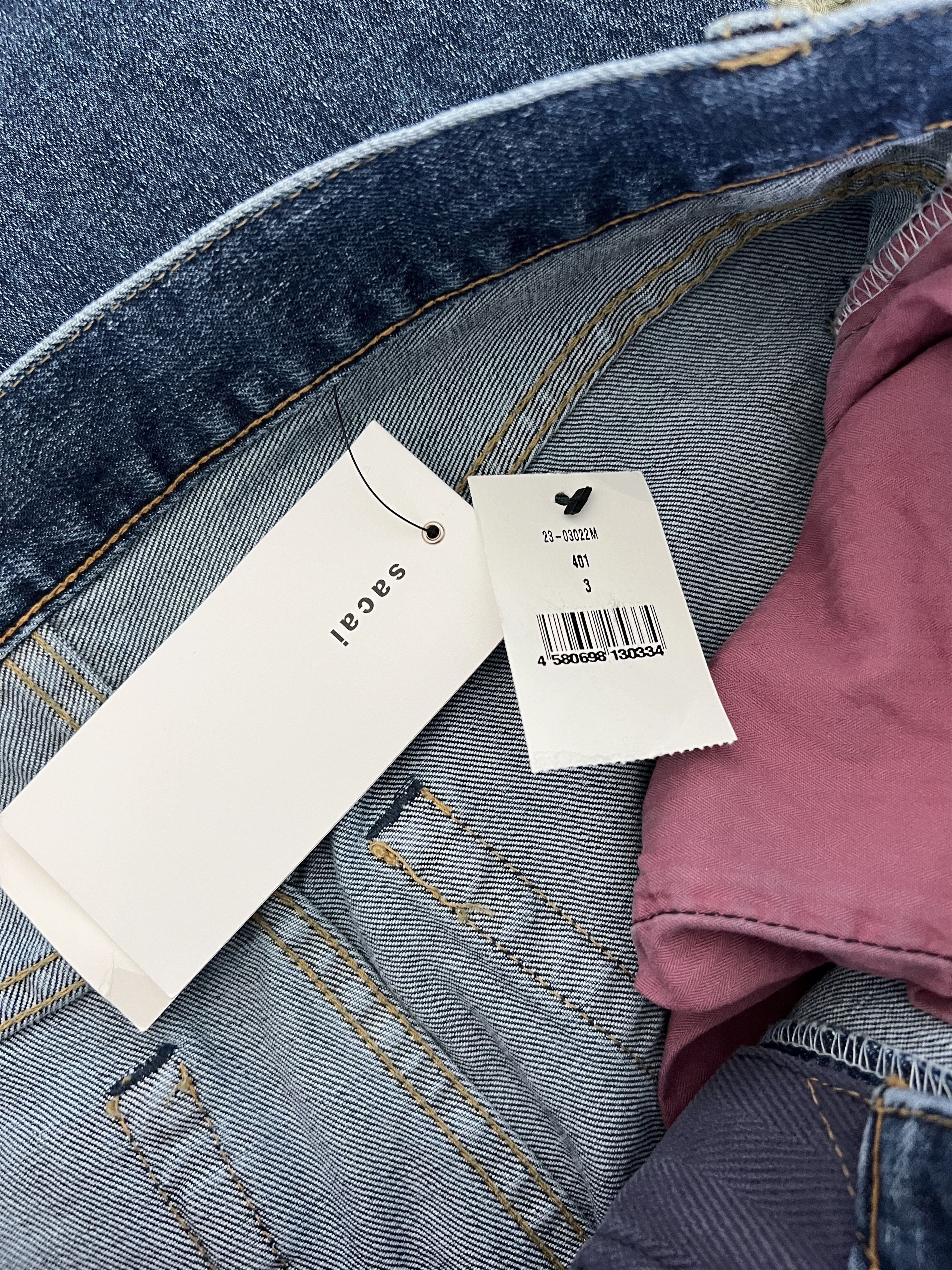 Sacai Sacai Slim Denim Jeans in Blue Size US 33 - 8 Thumbnail