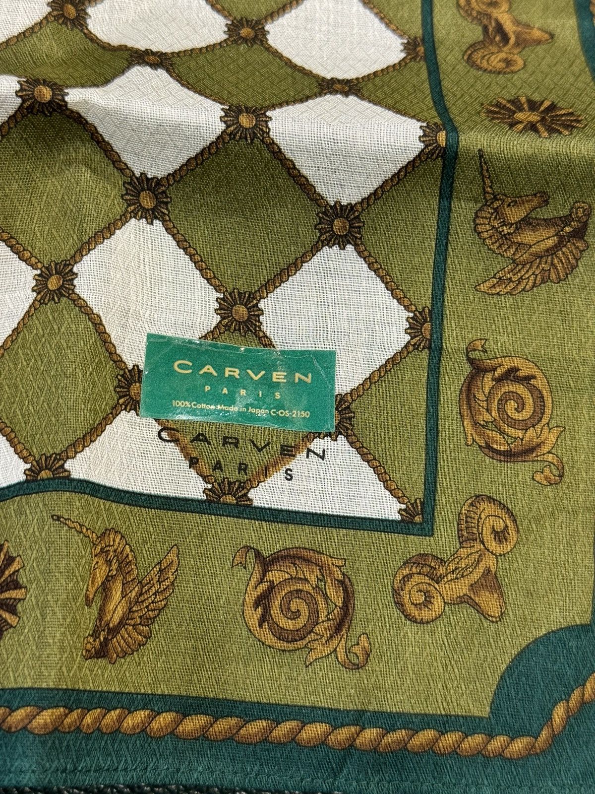 Burberry × Givenchy × Versace Vintage Scarf (100% cotton) Size ONE SIZE - 6 Thumbnail