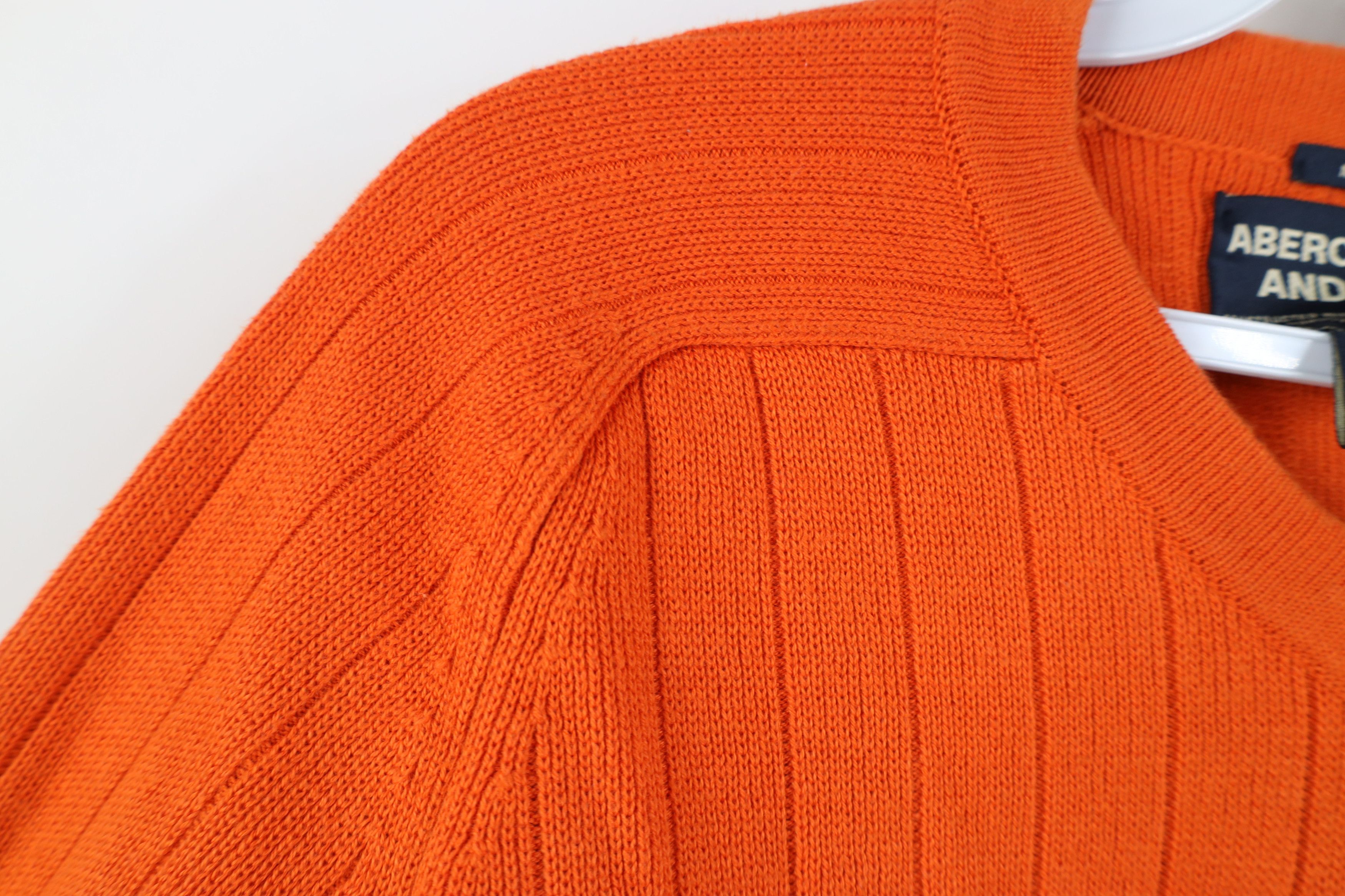 Abercrombie & Fitch Vintage 90s Y2K Abercrombie & Fitch Knit Sweater Orange Size US S / EU 44-46 / 1 - 6 Thumbnail