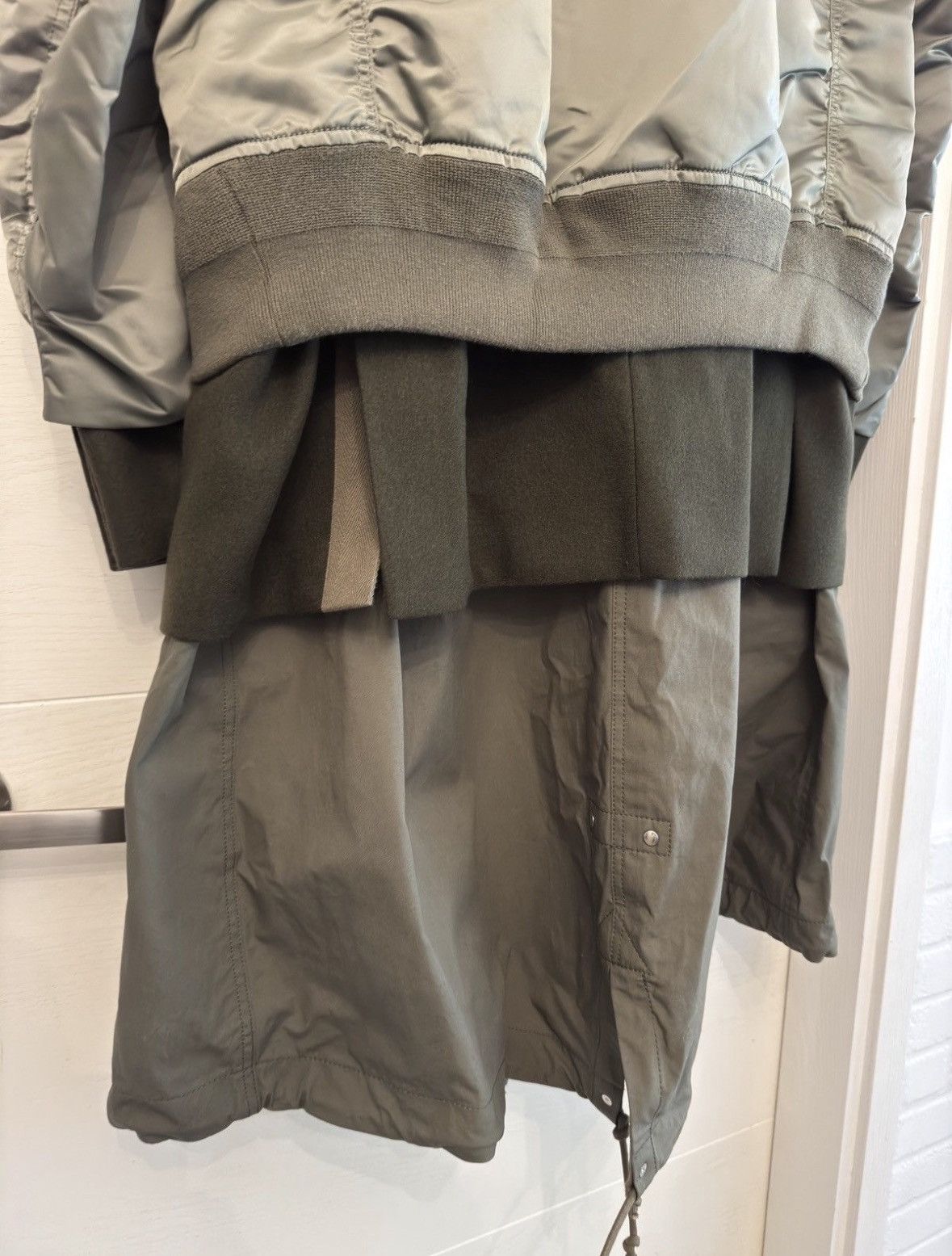Sacai Sacai MA1 patchwork fishtail parker Bomber Jacket size3 Size US L / EU 52-54 / 3 - 6 Thumbnail