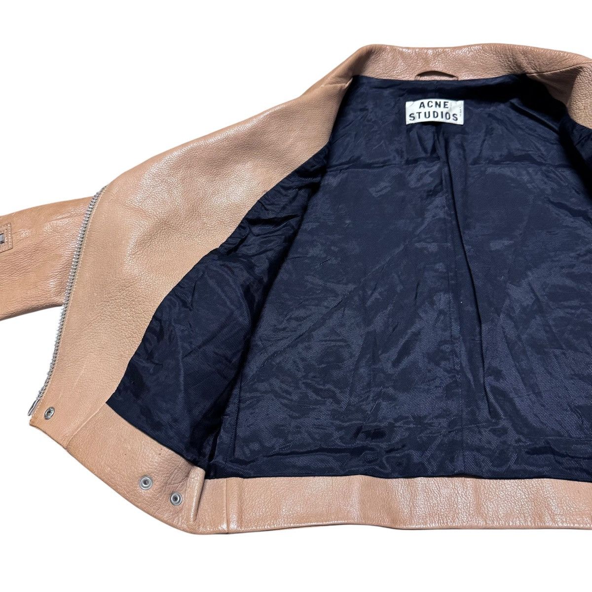 Acne Studios Acne Studios Leather Biker Jacket Goatskin Size XS / US 0-2 / IT 36-38 - 13 Thumbnail