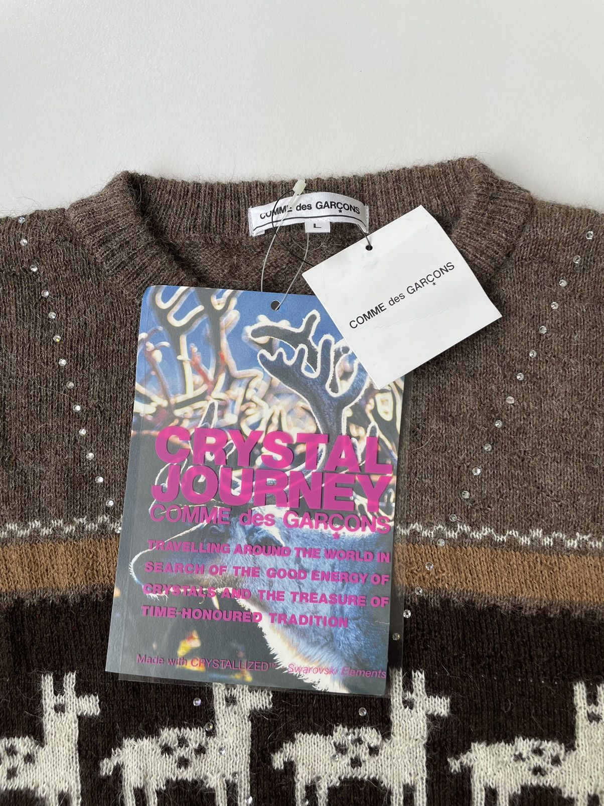 Comme des Garcons A/W 08 Crystal Chain Nordic Sweater Size US L / EU 52-54 / 3 - 5 Thumbnail