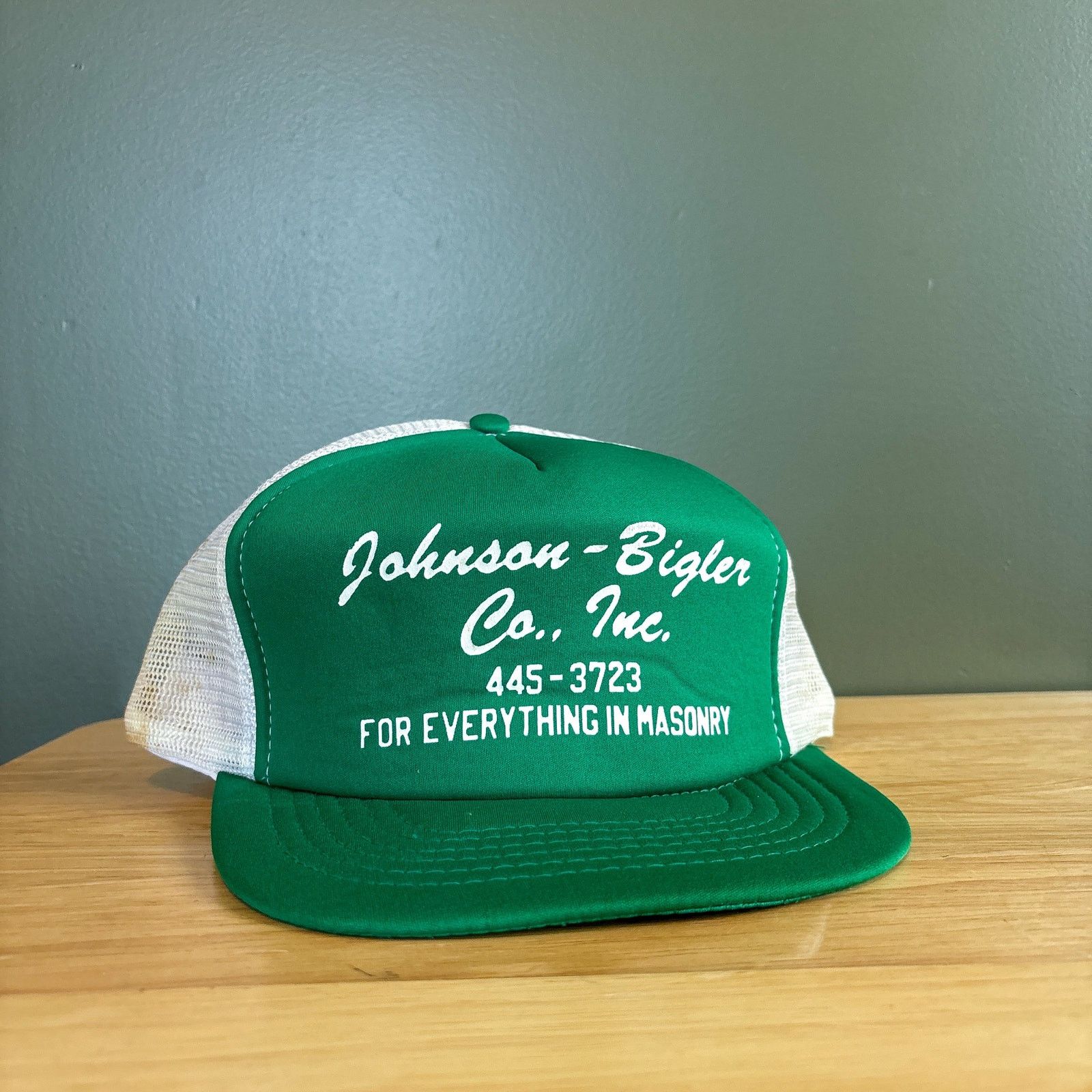 Other Vintage Johnson-Bigler Co Masonry Green SnapBack Hat Size ONE SIZE - 1 Thumbnail