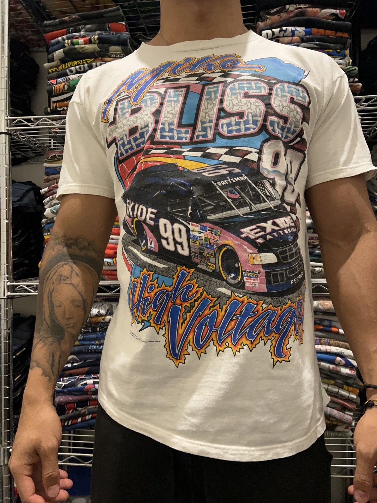 NASCAR 90s Mike Bliss The Hammer Racing Tee Size US L / EU 52-54 / 3 - 3 Thumbnail