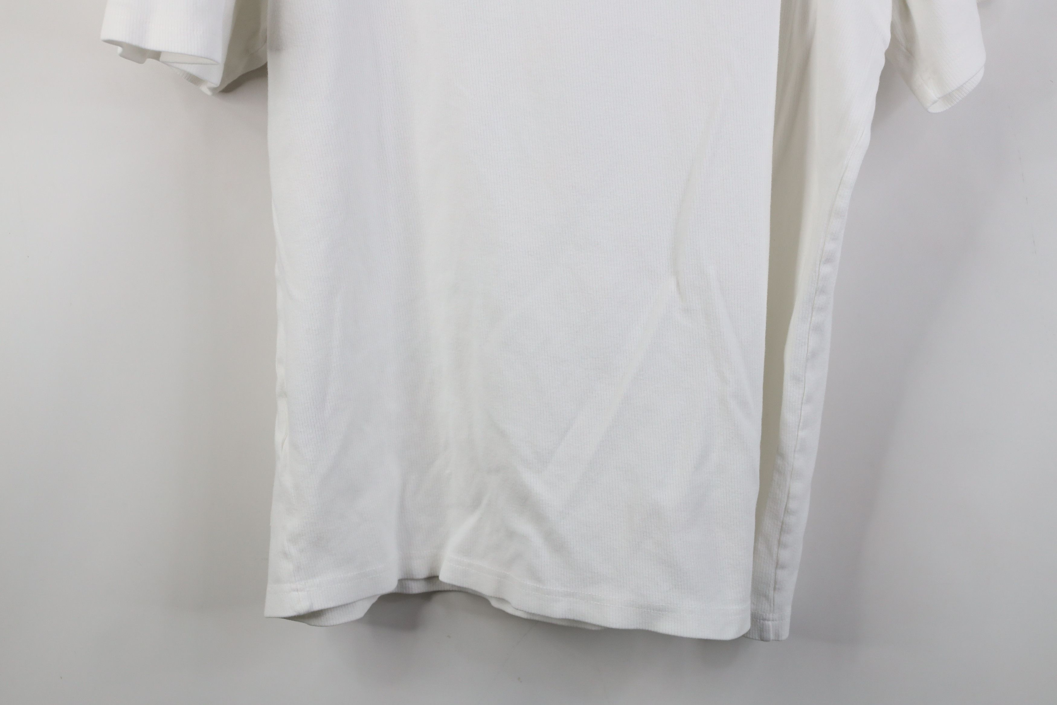 Nautica Vintage 90s Nautica Heavy Cotton Ribbed Knit T-Shirt White Size US XL / EU 56 / 4 - 12 Thumbnail