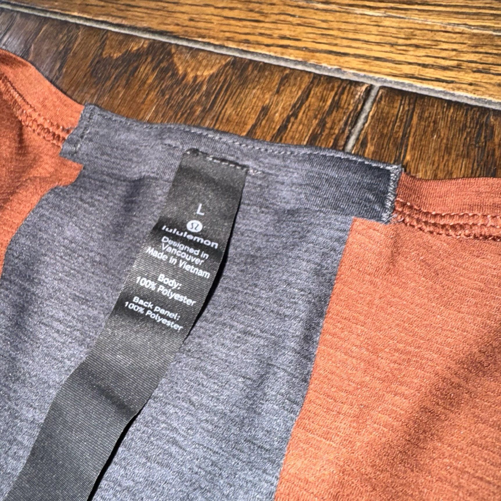 Lululemon Lululemon Shirt Mens Large Lightweight Athletic Gym Copper Gray Crew Neck Short Sleeve Pullover Breathable Moisture Wicking Size US L / EU 52-54 / 3 - 2 Thumbnail