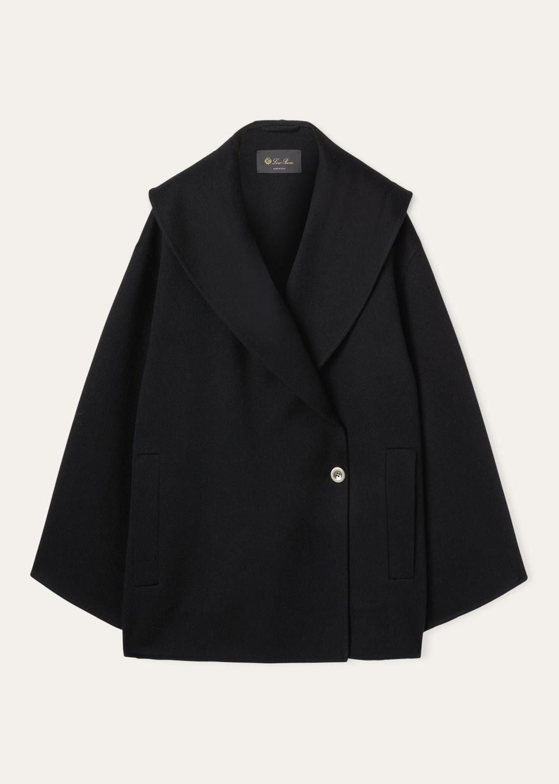 Loro Piana o1srvl11e1224 Enrique Cashmere Coat in Black Size XS / US 0-2 / IT 36-38 - 1 Thumbnail