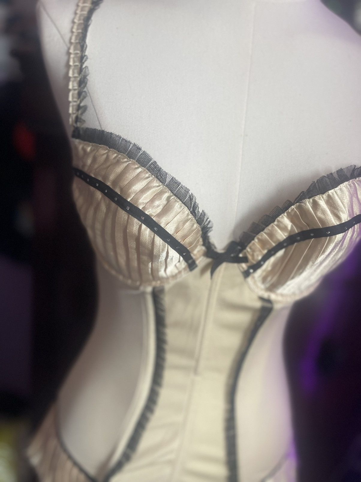 Other Vintage corset beige top Size S / US 4 / IT 40 - 4 Thumbnail