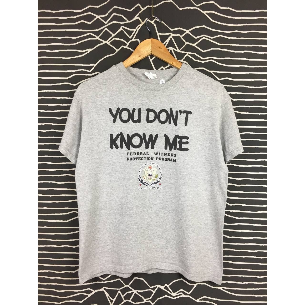 Delta × Vintage Vtg Federal Witness Protection Program You Don't Know Me Tee Size US M / EU 48-50 / 2 - 1 Thumbnail