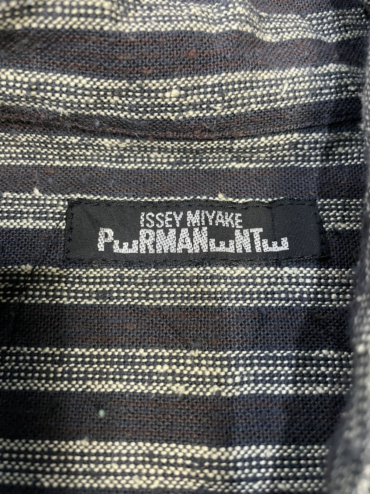 Issey Miyake 80s Issey Miyake PERMANENTE Archive Striped Workwear Jacket Size US M / EU 48-50 / 2 - 9 Thumbnail