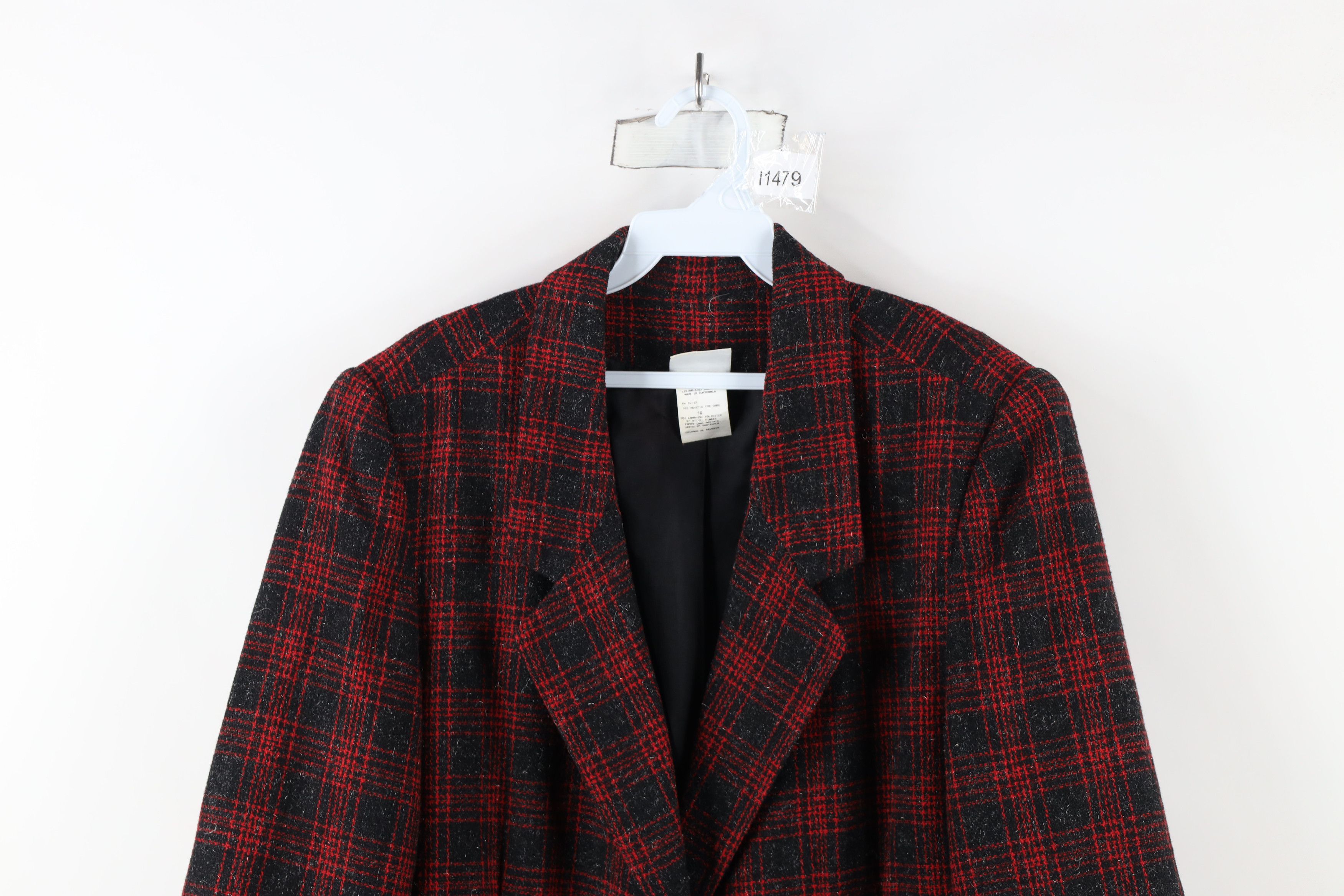 Vintage Vintage 90s Streetwear Button Blazer Suit Coat Jacket Plaid Size XXL / US 16-18 / IT 52-54 - 2 Thumbnail