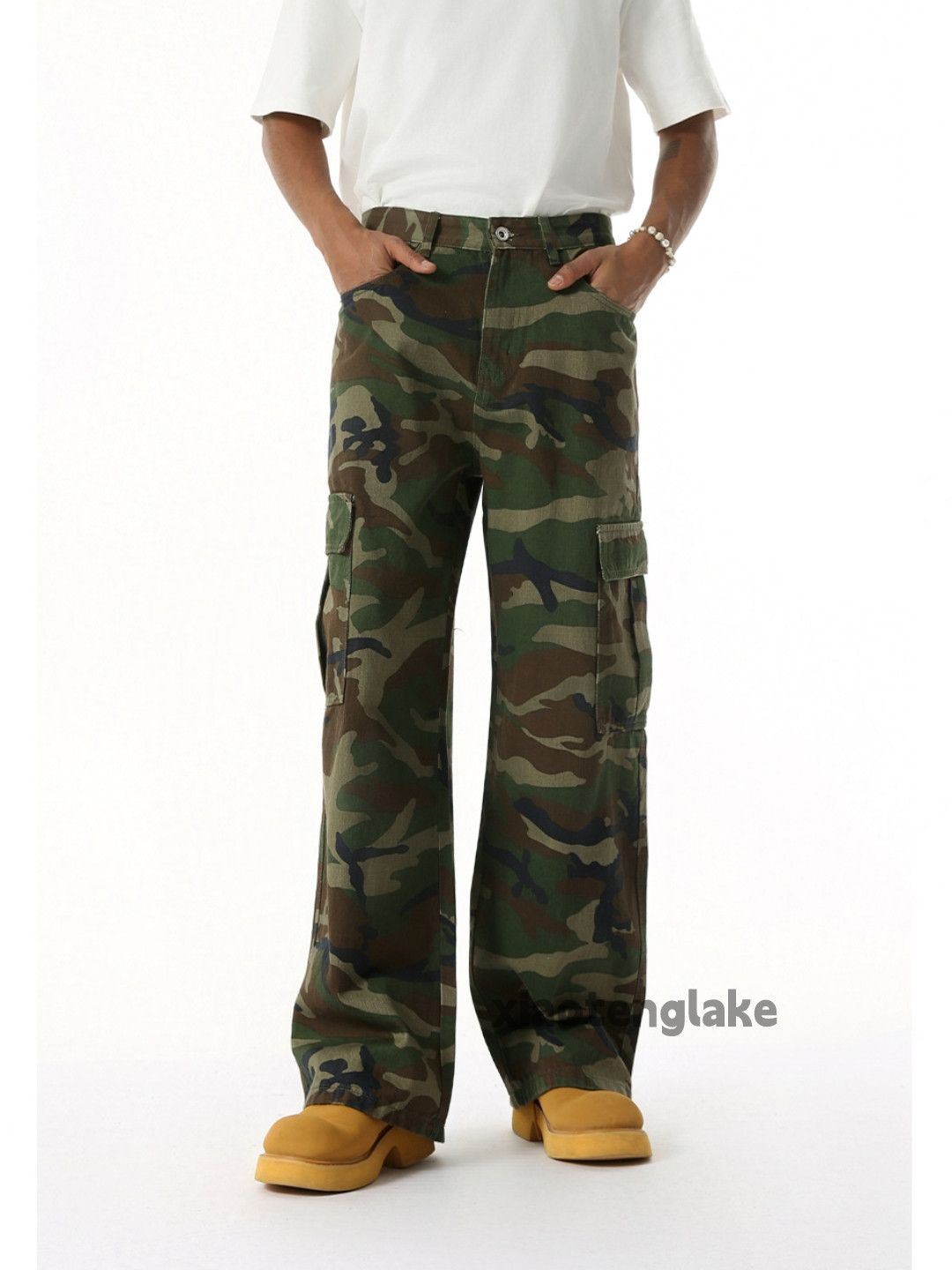 Designer × Japanese Brand × Vintage Utility military loose hiphop y2k pattern cargo pants Size US 32 / EU 48 - 1 Thumbnail