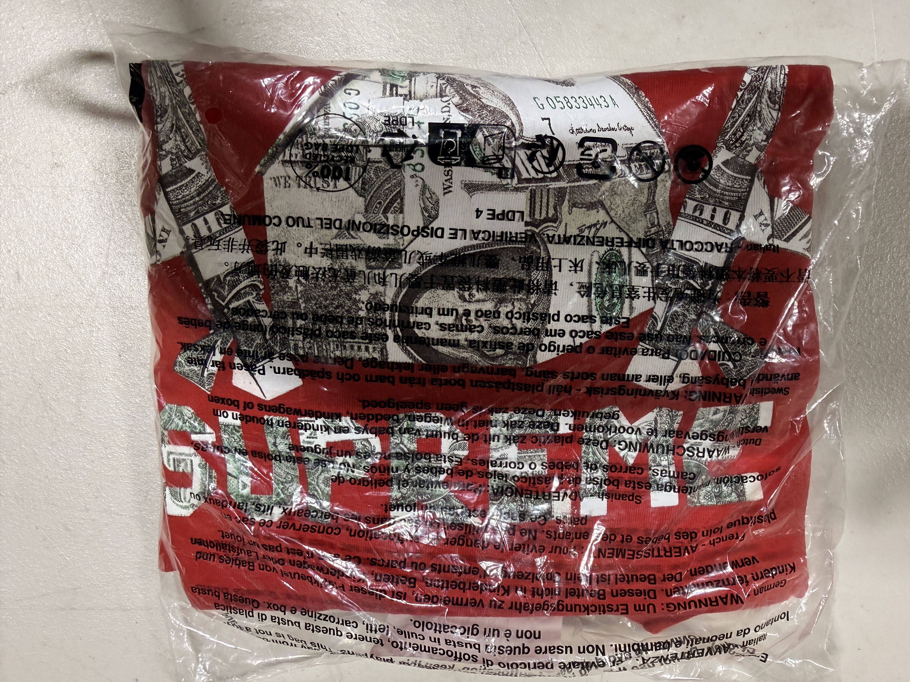 Supreme Supreme Origami Tee Red Size L Size US L / EU 52-54 / 3 - 2 Thumbnail