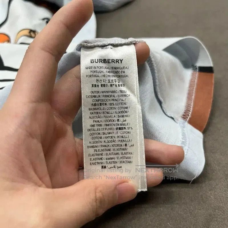 Burberry Burberry Light Blue Cotton T-Shirt with Horse Design. Size XS / US 0-2 / IT 36-38 - 6 Thumbnail