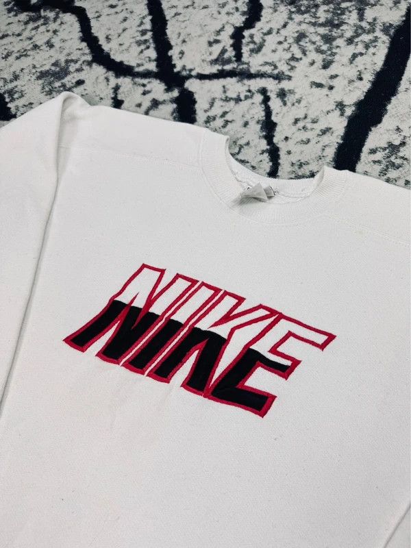 Nike Vintage Nike Spellout crewneck sweatshirt white logo S Size US S / EU 44-46 / 1 - 3 Thumbnail