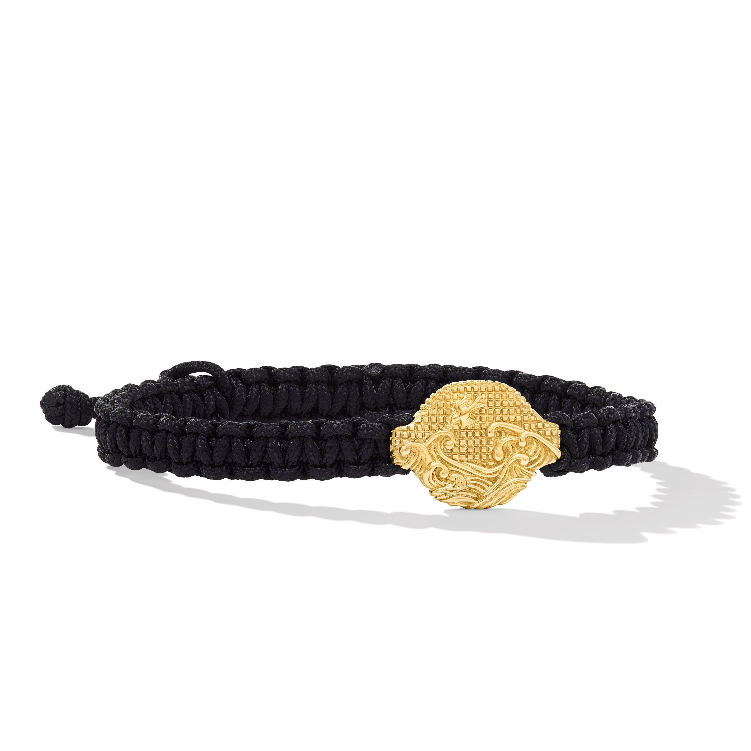 David Yurman o1w1db10526 B35121M /Size:S/Nylon Bracelet in Black/Golden Size ONE SIZE - 1 Thumbnail