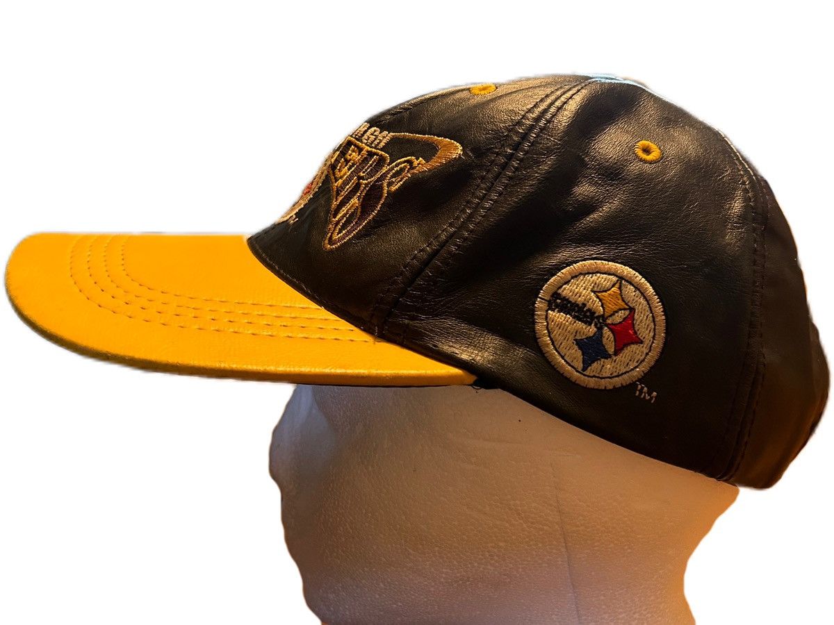 NFL × Vintage Vintage Leather Steelers Hat Size ONE SIZE - 3 Thumbnail