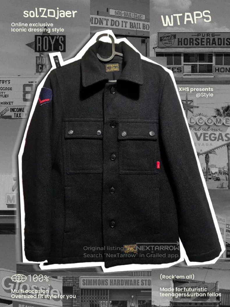 Wtaps Wtaps Two pockets of woolen jacket Size US S / EU 44-46 / 1 - 1 Thumbnail