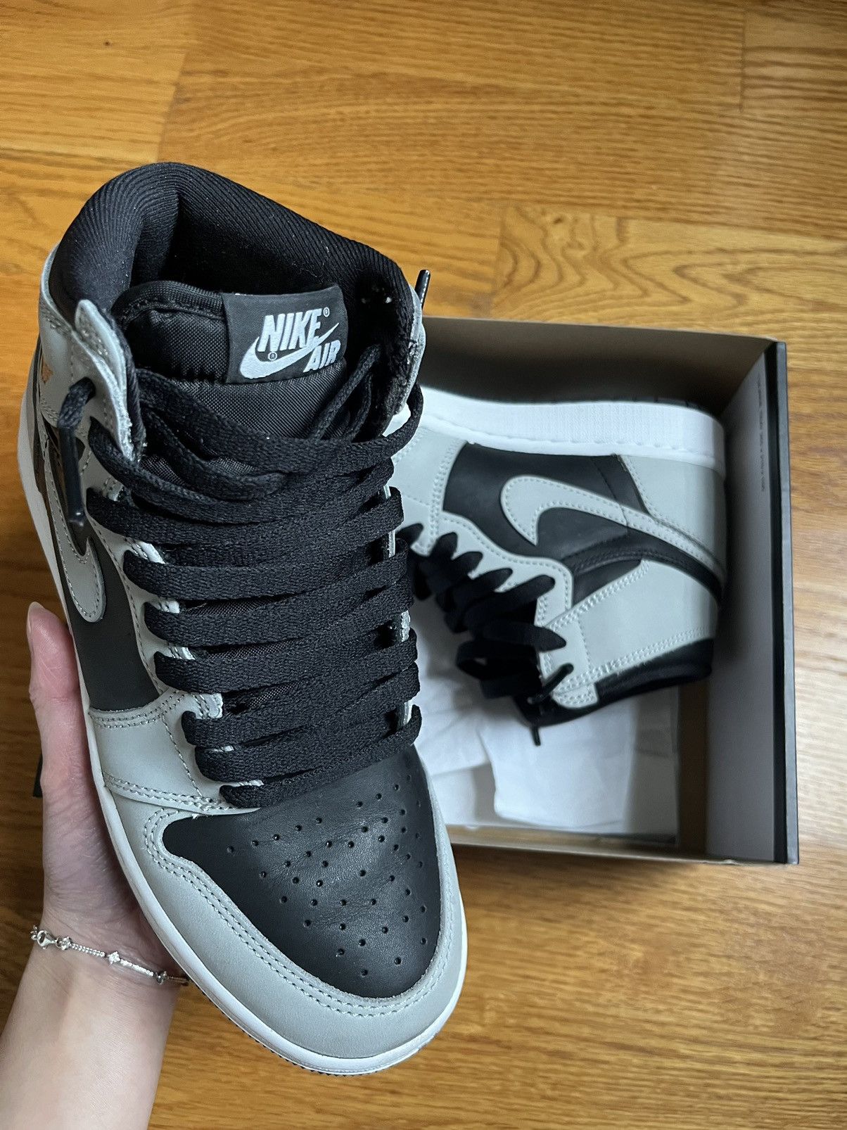Jordan Brand × Nike Shadow Grey Jordan 1s Size US 6.5 / IT 36.5 - 2 Thumbnail