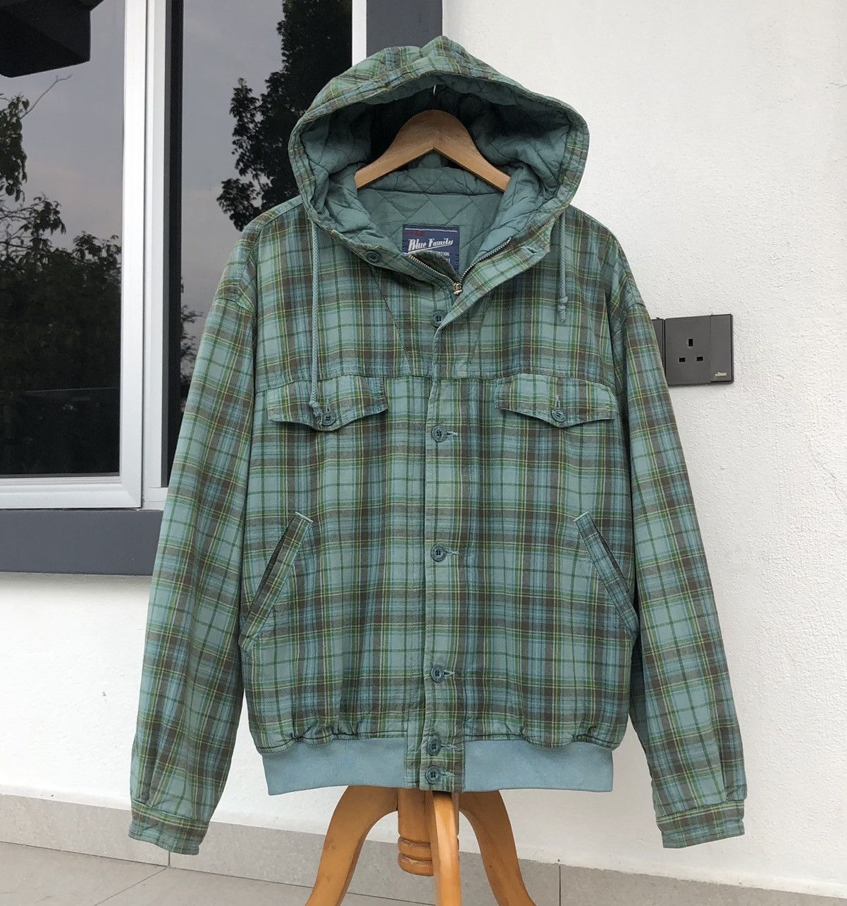 Benetton Vintage Blue Family BENETTON Hoodie Bomber Jacket Size US M / EU 48-50 / 2 - 8 Thumbnail