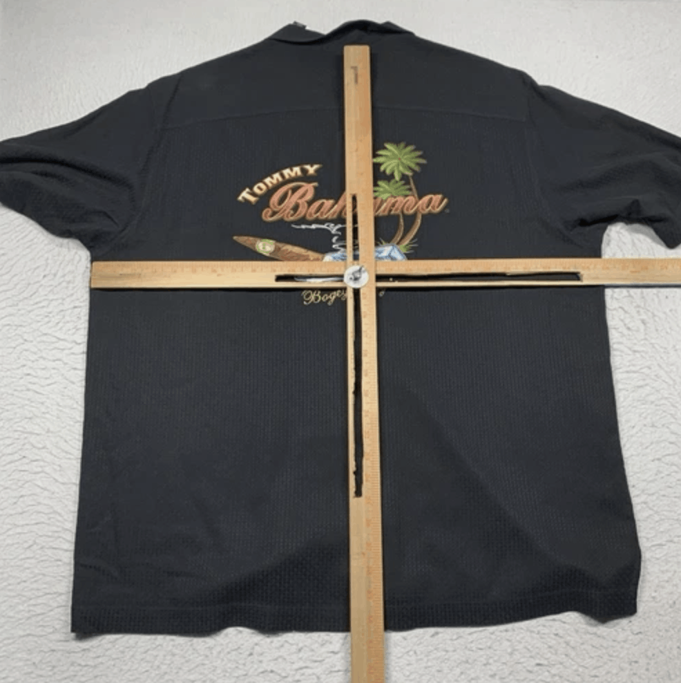 Tommy Bahama Tommy Bahama Mens XL Black Cigar Shirt Bogey Stogie Size US XL / EU 56 / 4 - 7 Thumbnail