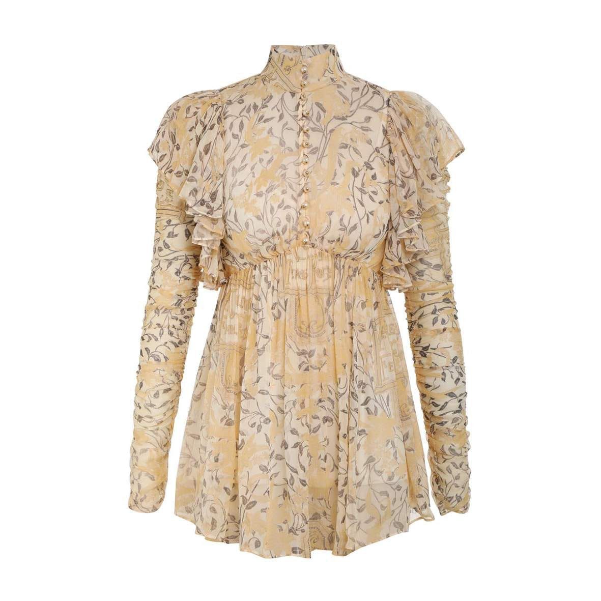 Zimmermann oc11z0325 Luminosity Gathered Blouse in Multicolor Size M / US 6-8 / IT 42-44 - 1 Thumbnail