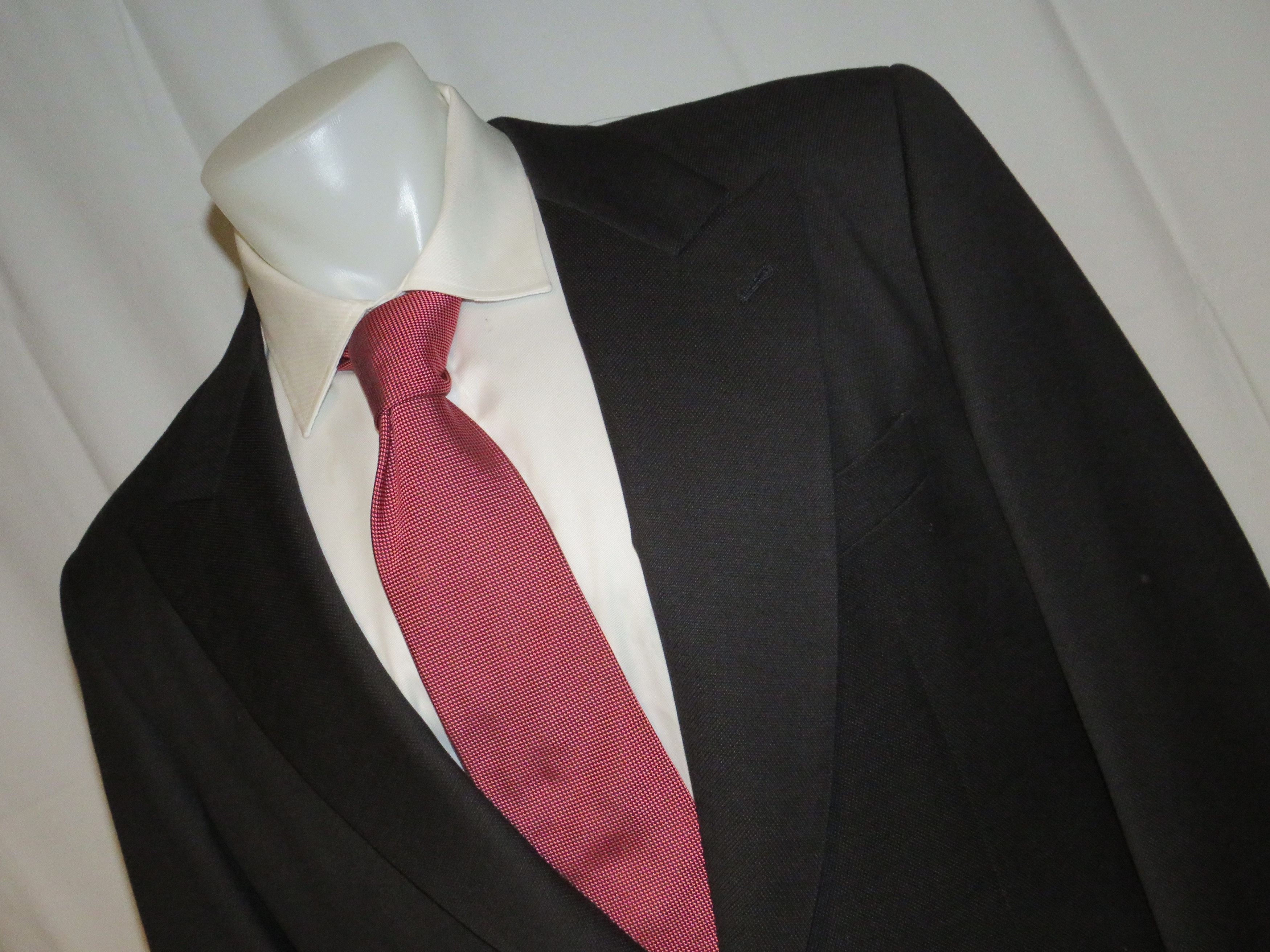 Joseph Abboud Black Label Vintage Peak Lapel One Button Suit 42R Size 42R - 7 Thumbnail