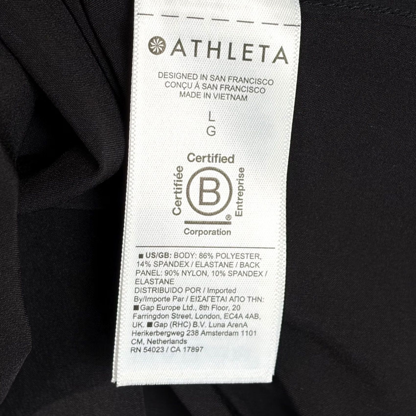 Athleta Athleta Renew Peplum Tank Black Scoop Neck Athletic Top L Size L / US 10 / IT 46 - 5 Thumbnail