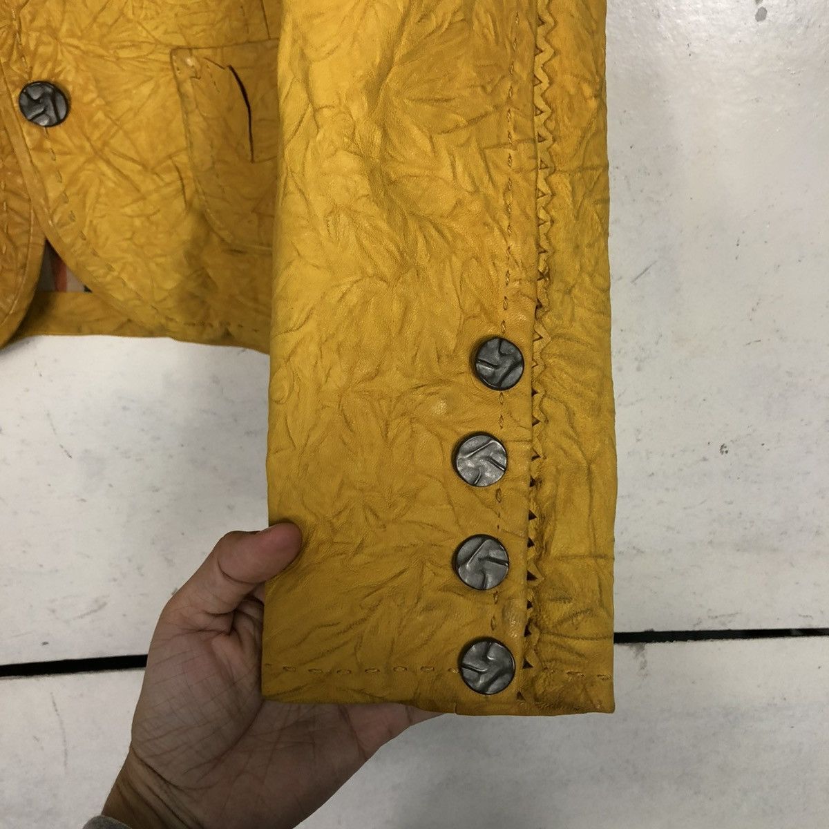 Japanese Brand 🔥VINTAGE CROPPED LEATHER JACKET SHEEPSKIN ISSEY MIYAKE Size M / US 6-8 / IT 42-44 - 17 Thumbnail