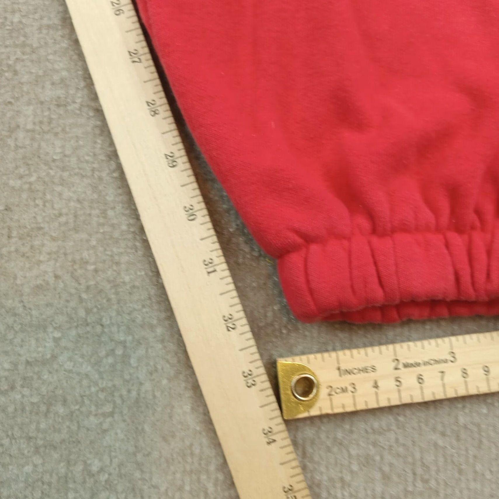 Nike VINTAGE Nike Pants Mens Extra Large Red Track Pants Athletic Drawstring Pockets Size US 33 - 3 Thumbnail