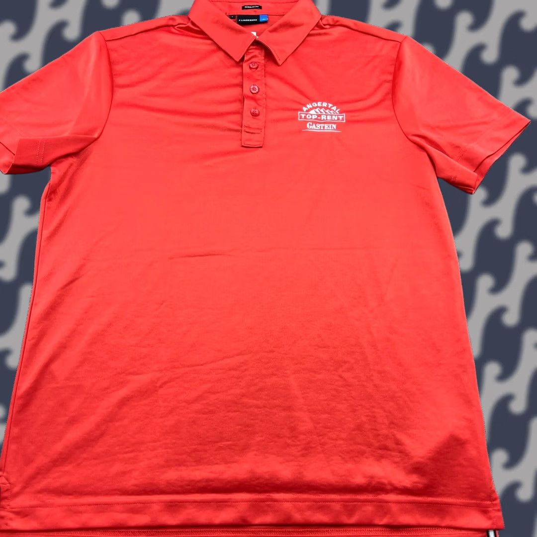 J.Lindeberg J. Lindeberg Hunter Fieldsensor 2.0 Jersey Mens Polo Shirt Large Golf Red Shirt Mens Polo Red Polo Shirt Size US L / EU 52-54 / 3 - 1 Thumbnail