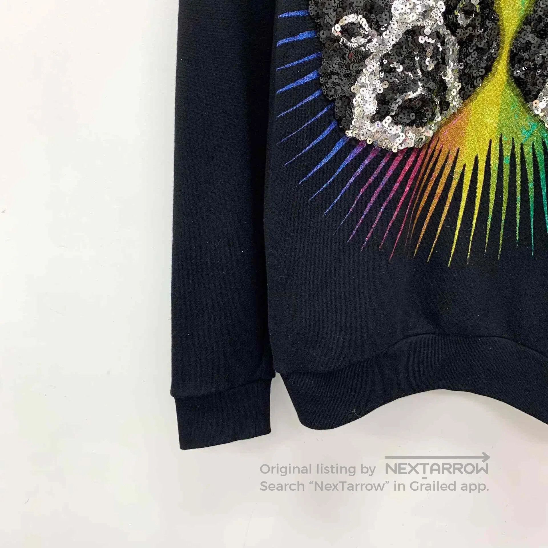 Gucci Gucci Black Cat Sequin Cotton Sweatshirt. Size S / US 4 / IT 40 - 4 Thumbnail